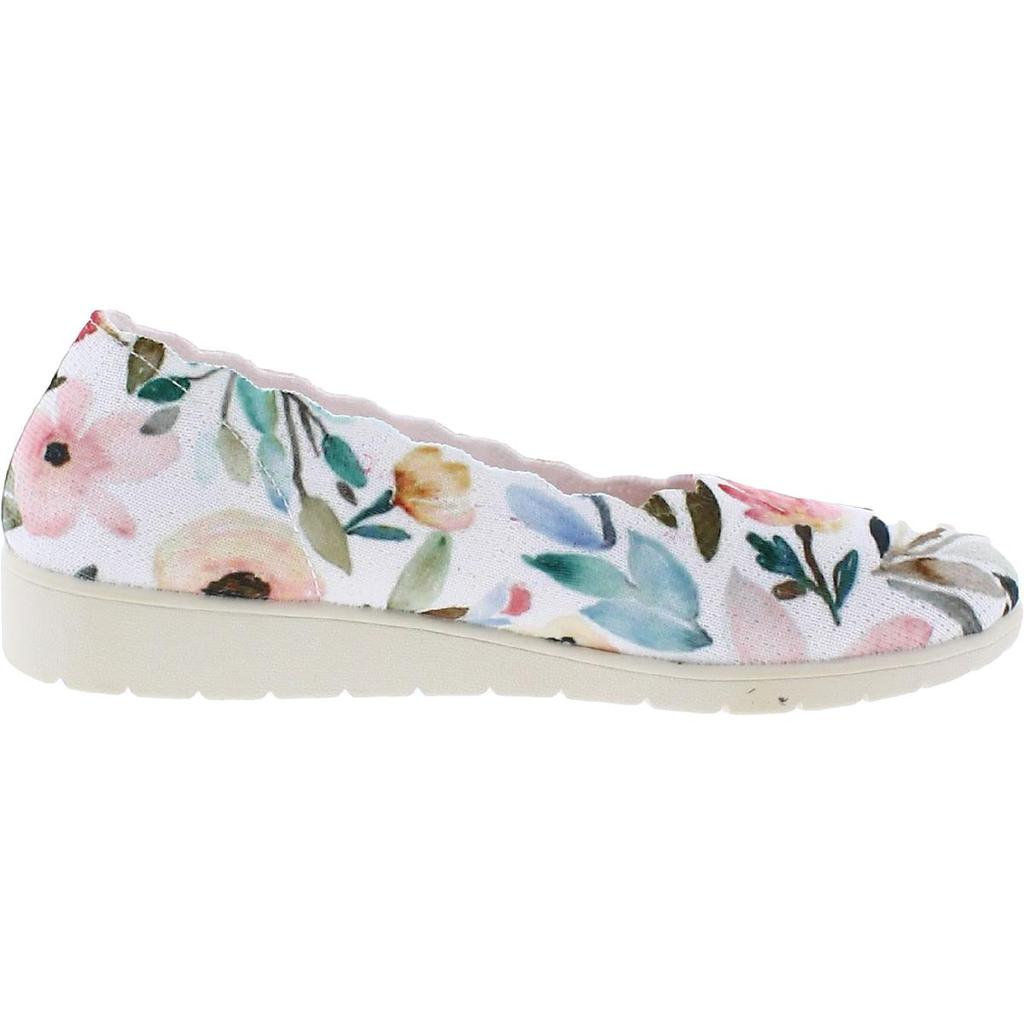 Skechers Womens Cleo Flex-Floressence Canvas Lifestyle Slip-On Sneakers商品第3张图片规格展示