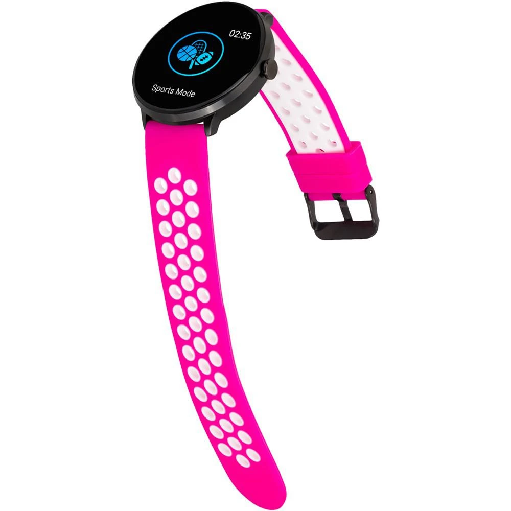 商品iTouch|Women's Fuchsia & White Silicone Strap Touchscreen Sport Smart Watch 43.2mm,价格¥708,第4张图片详细描述