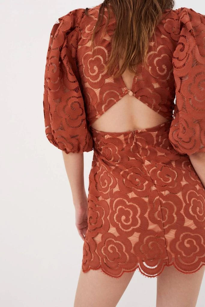 商品For Love & Lemons|Letitia Mini Dress In Red,价格¥1374,第1张图片