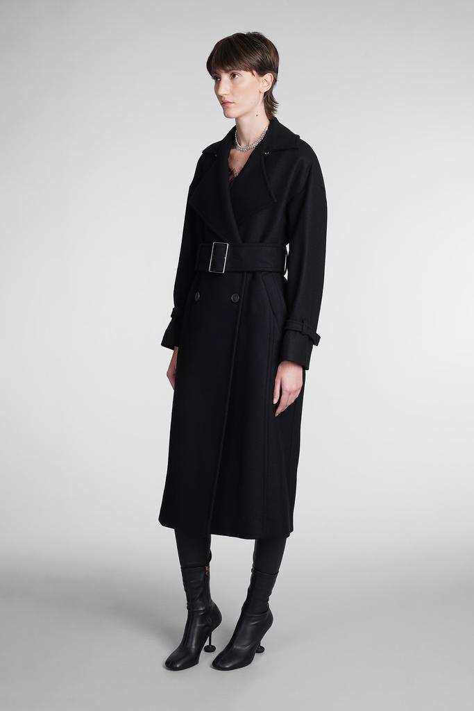 IRO Kealia Coat In Black Wool商品第4张图片规格展示