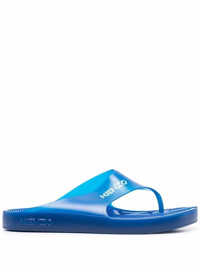 商品Kenzo|Kenzo Men's Blue Pvc Flip Flops,价格¥1155,第1张图片