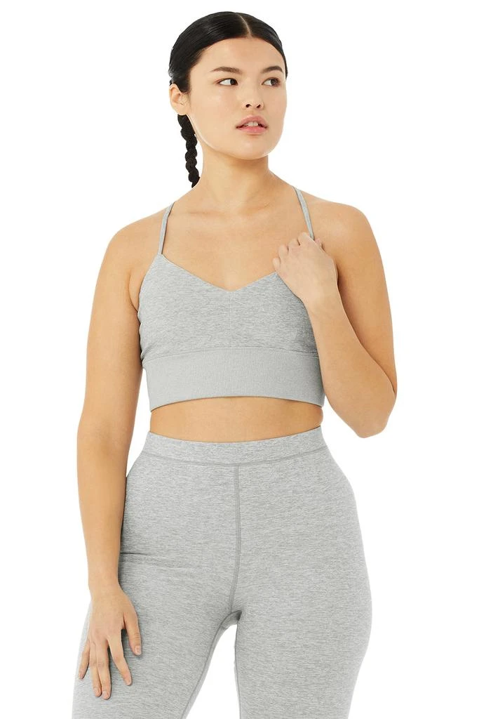 商品Alo|Alosoft Lavish Bra - Zinc Heather,价格¥287,第5张图片详细描述