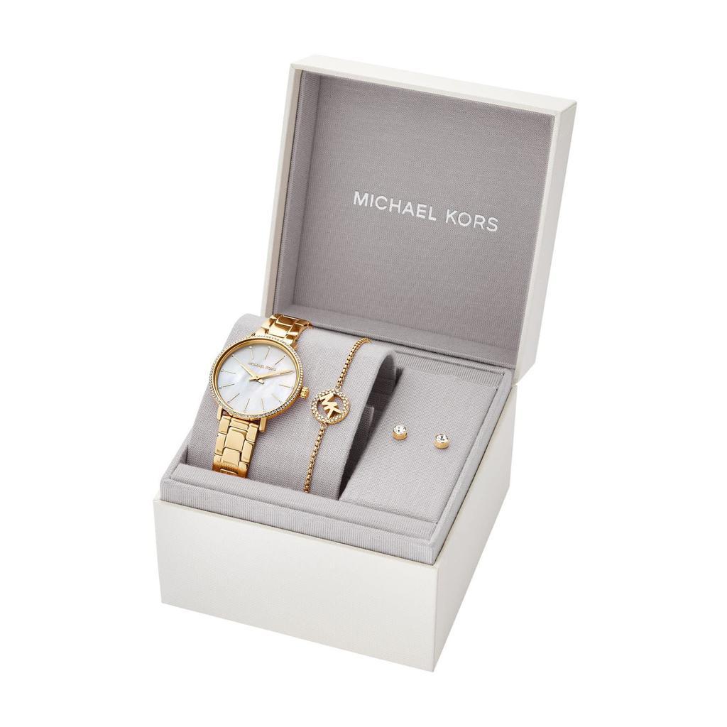 商品Michael Kors|MK1065SET - Mini Pyper 3-Hand Watch,价格¥1605,第6张图片详细描述