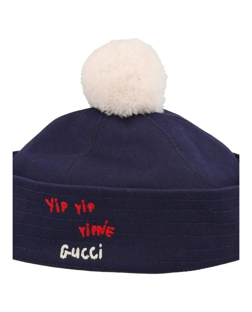 商品Gucci|Cotton Embroidered Sailor Hat,价格¥592,第3张图片详细描述
