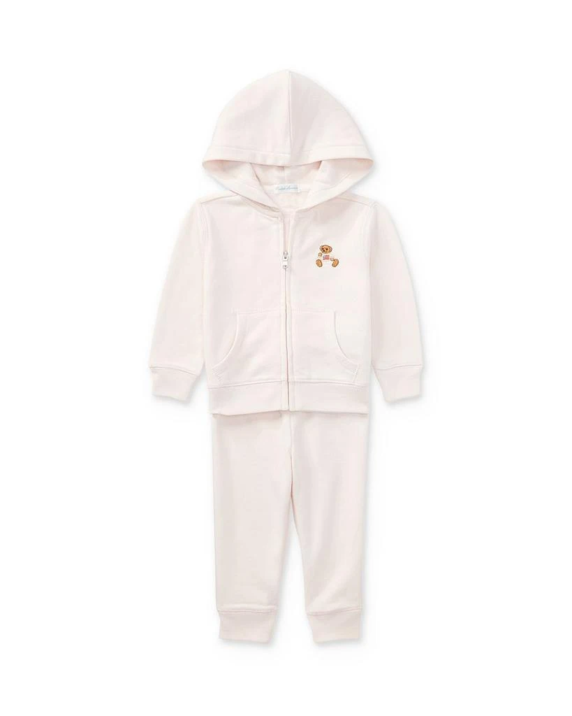 商品Ralph Lauren|Girls' French Terry Hoodie & Pants Set - Baby,价格¥490,第1张图片