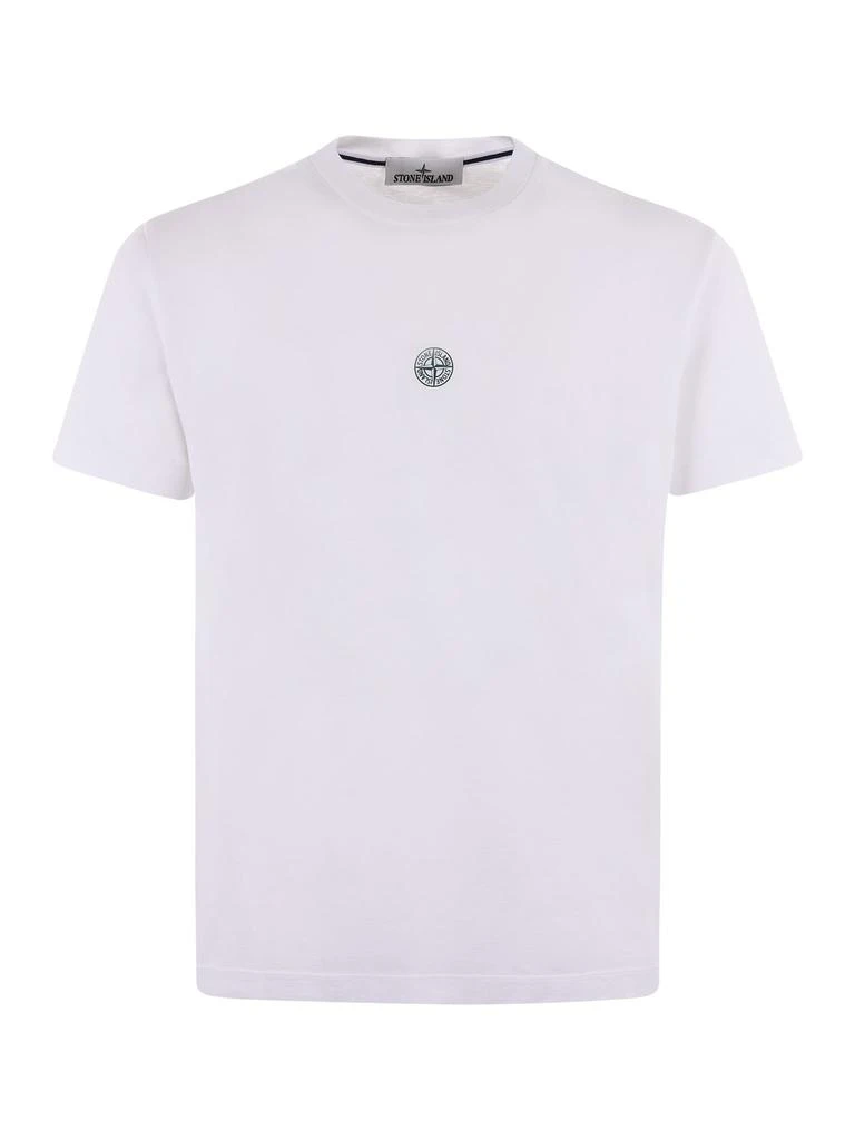 商品Stone Island|Stone Island Logo Printed Crewneck T-Shirt,价格¥868,第1张图片