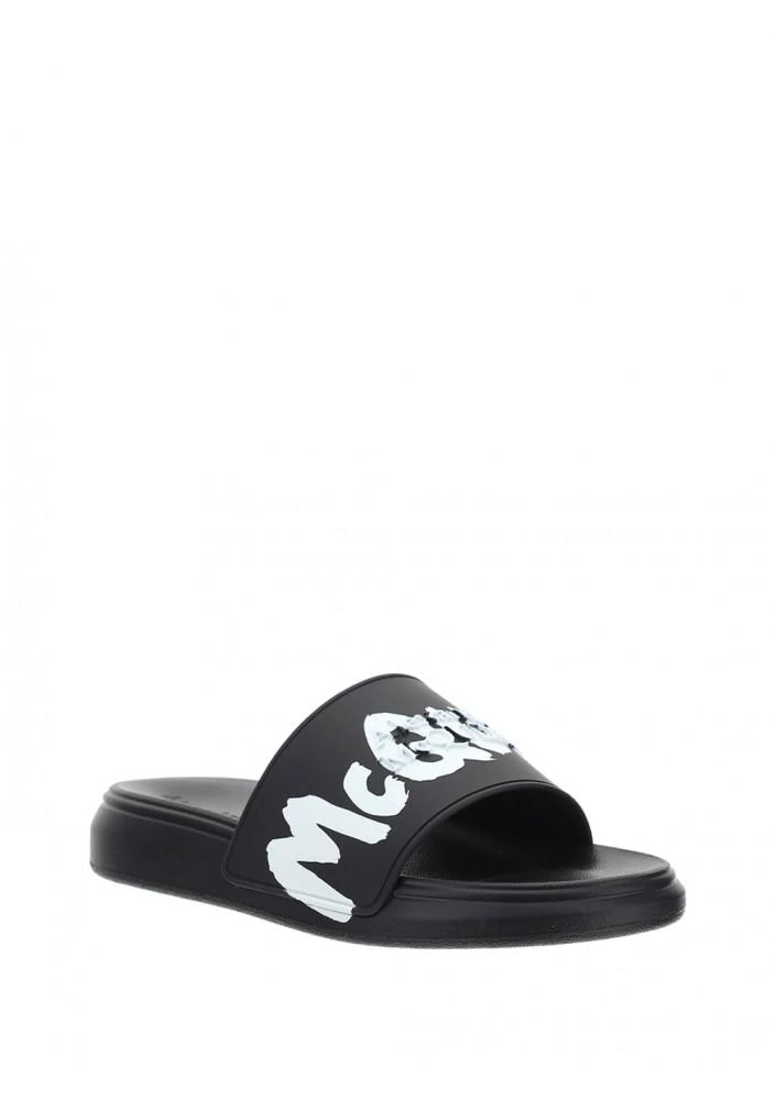 商品Alexander McQueen|Graffiti Rubber Pool Slides,价格¥1831,第2张图片详细描述