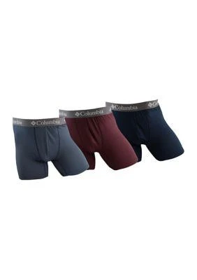 商品Columbia|Performance Poly Stretch Boxer Briefs   3 Pack,价格¥273,第1张图片