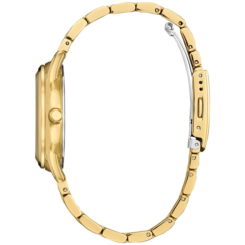 Eco-Drive Women's Dress Classic Gold-Tone Stainless Steel Bracelet Watch 36mm商品第2张图片规格展示