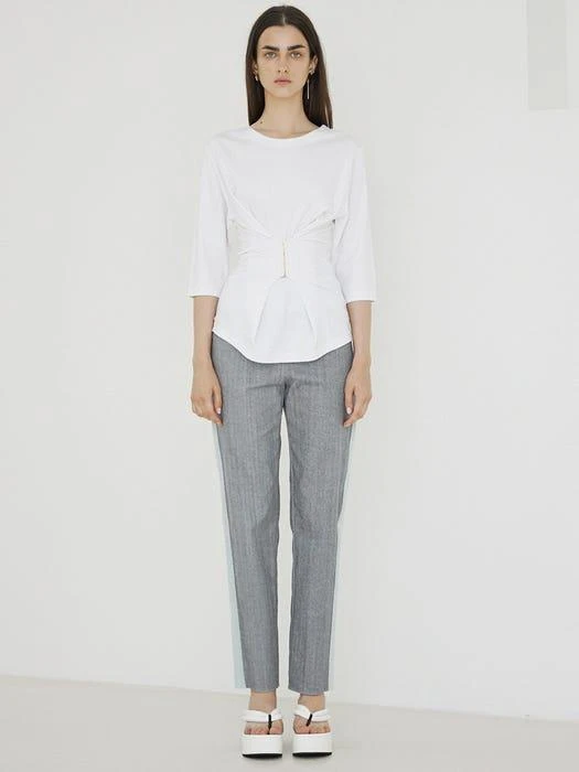 商品EKHON|EKHON Waist Corset Top (Soft White),价格¥491,第3张图片详细描述
