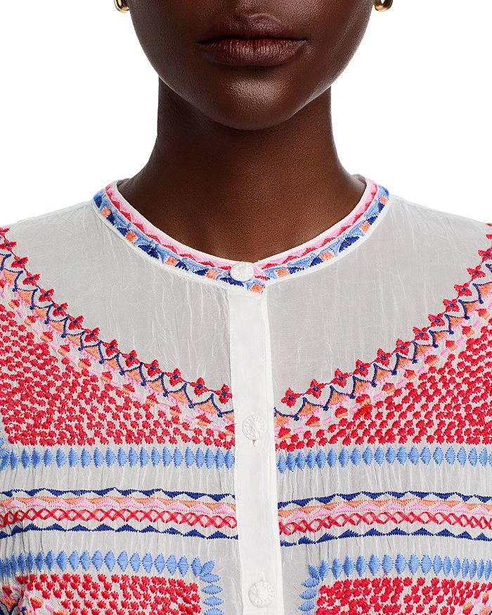 商品Johnny Was|The Audrey Mandarin Collar Shirt,价格¥1513,第4张图片详细描述