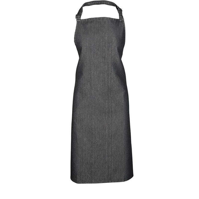 商品Premier|Ladies/Womens Colours Bip Apron With Pocket / Workwear Black Denim ONE SIZE,价格¥130,第1张图片