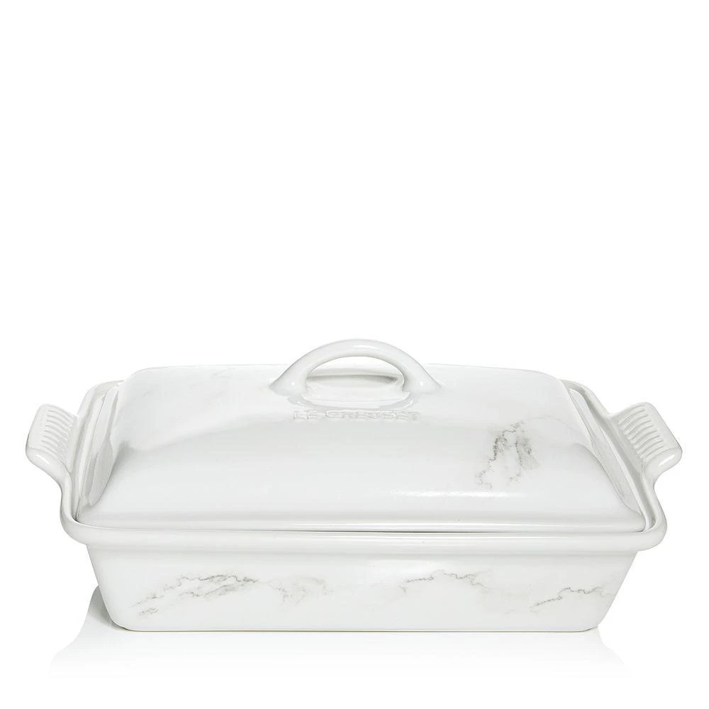 商品Le Creuset|Stoneware 4-Quart Marble Appliqué Covered Rectangular Casserole– Exclusive,价格¥732,第1张图片