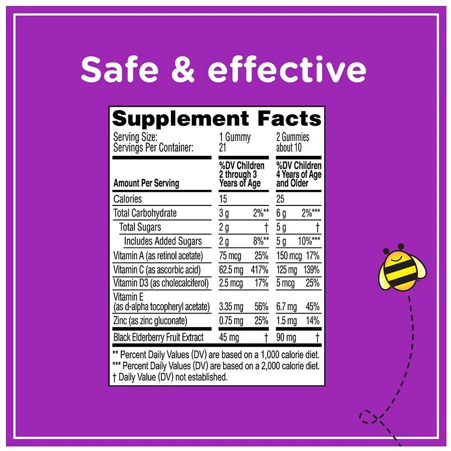 Kids Daily Immune Support Gummies with Elderberry Natural Berry 商品