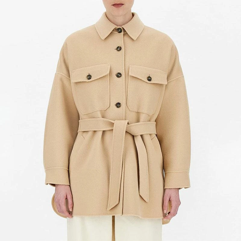 商品Weekend Max Mara|BREDA 驼色纯初剪羊毛大衣【香港仓极速发货】,价格¥5061,第1张图片