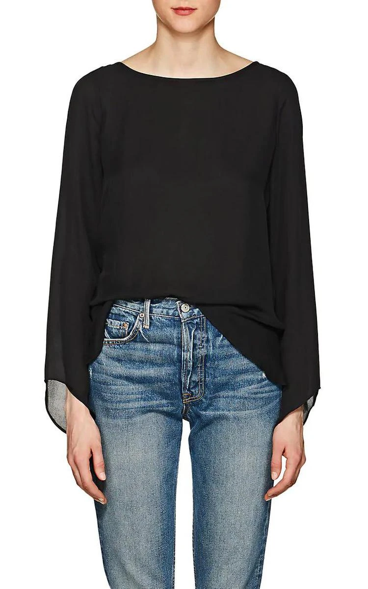 商品Ramy Brook|Violet Silk Georgette Blouse,价格¥479,第1张图片