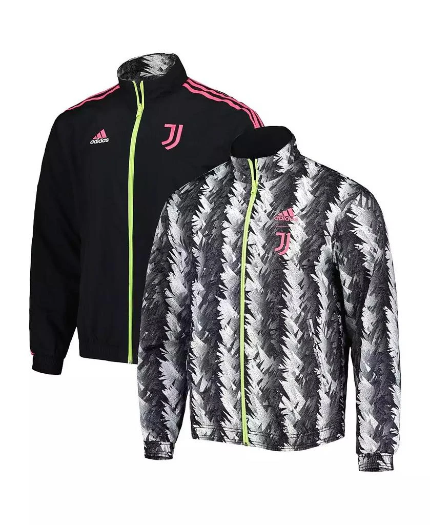 商品Adidas|Men's Black Juventus 2022/23 On-Field Team Logo Anthem Reversible Full-Zip Jacket,价格¥823,第1张图片