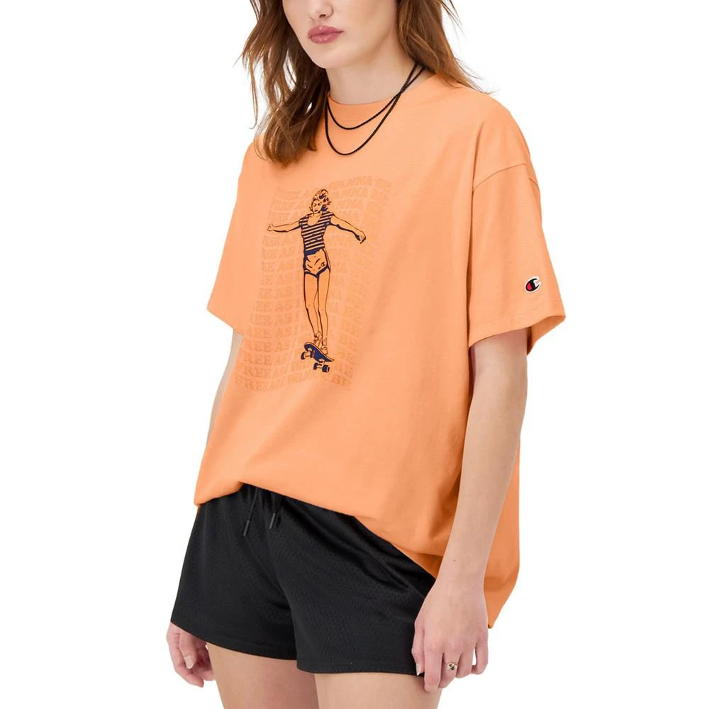 商品CHAMPION|Women's Graphic Loose Fit Short-Sleeve T-Shirt,价格¥113,第3张图片详细描述