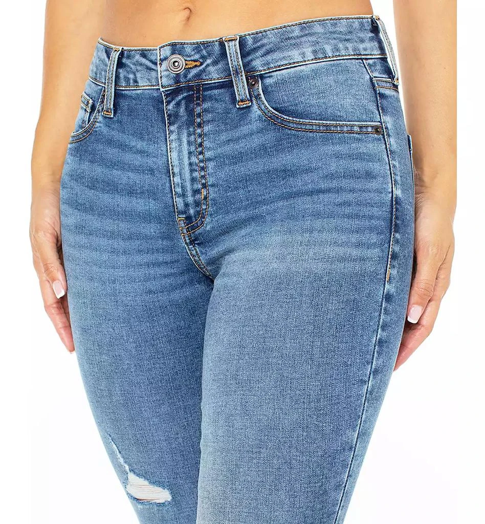 商品Celebrity Pink|Juniors' Curvy Mid-Rise Skinny Ankle Jeans,价格¥238,第4张图片详细描述