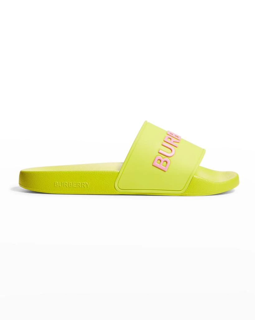 商品Burberry|Furley Logo Slide Sandals,价格¥1189,第1张图片