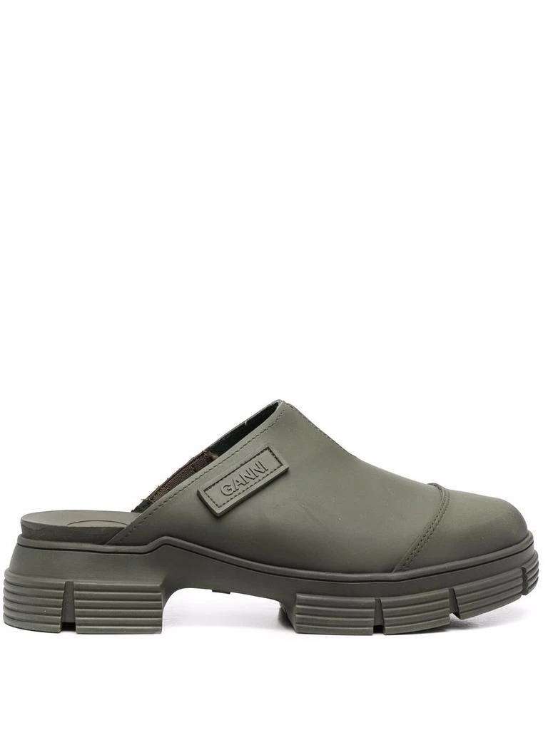 商品Ganni|GANNI - Recycled Rubber Sabot,价格¥915,第1张图片