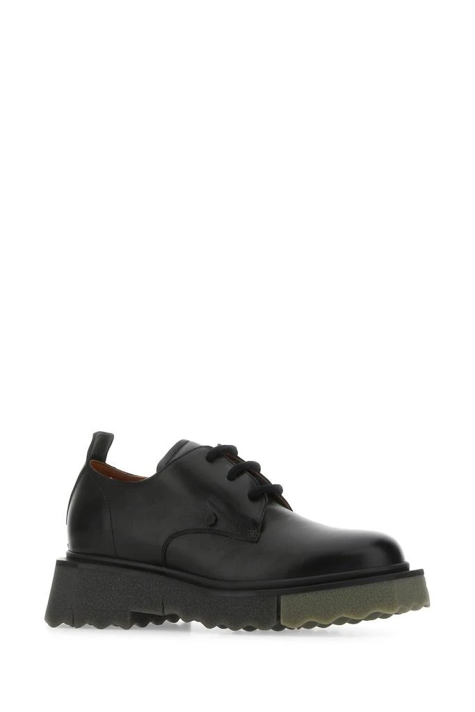 商品Off-White|Black leather lace-up shoes,价格¥4104,第1张图片