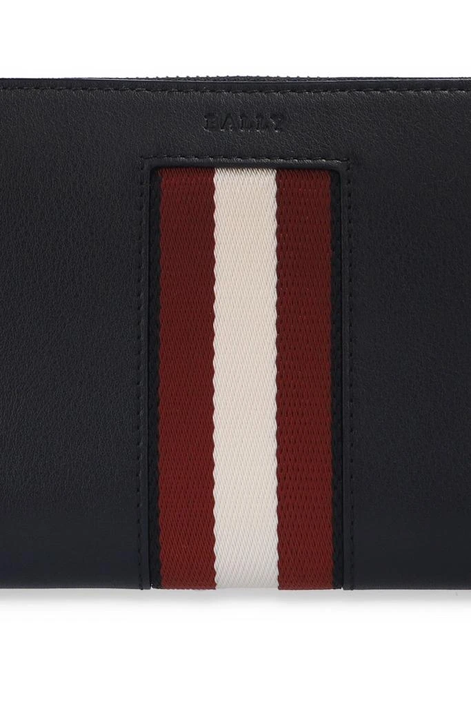 商品Bally|Bally Logo Stripe Detailed Zipped Wallet,价格¥1703,第5张图片详细描述