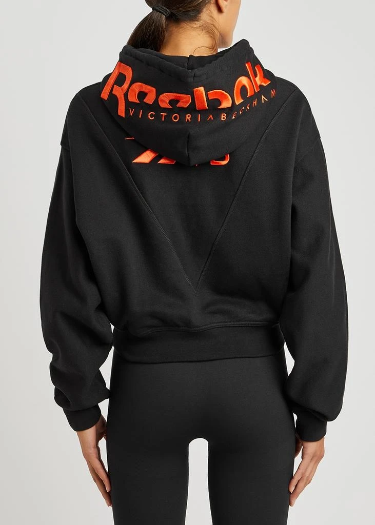 商品Reebok|Logo hooded cropped cotton sweatshirt,价格¥462,第3张图片详细描述