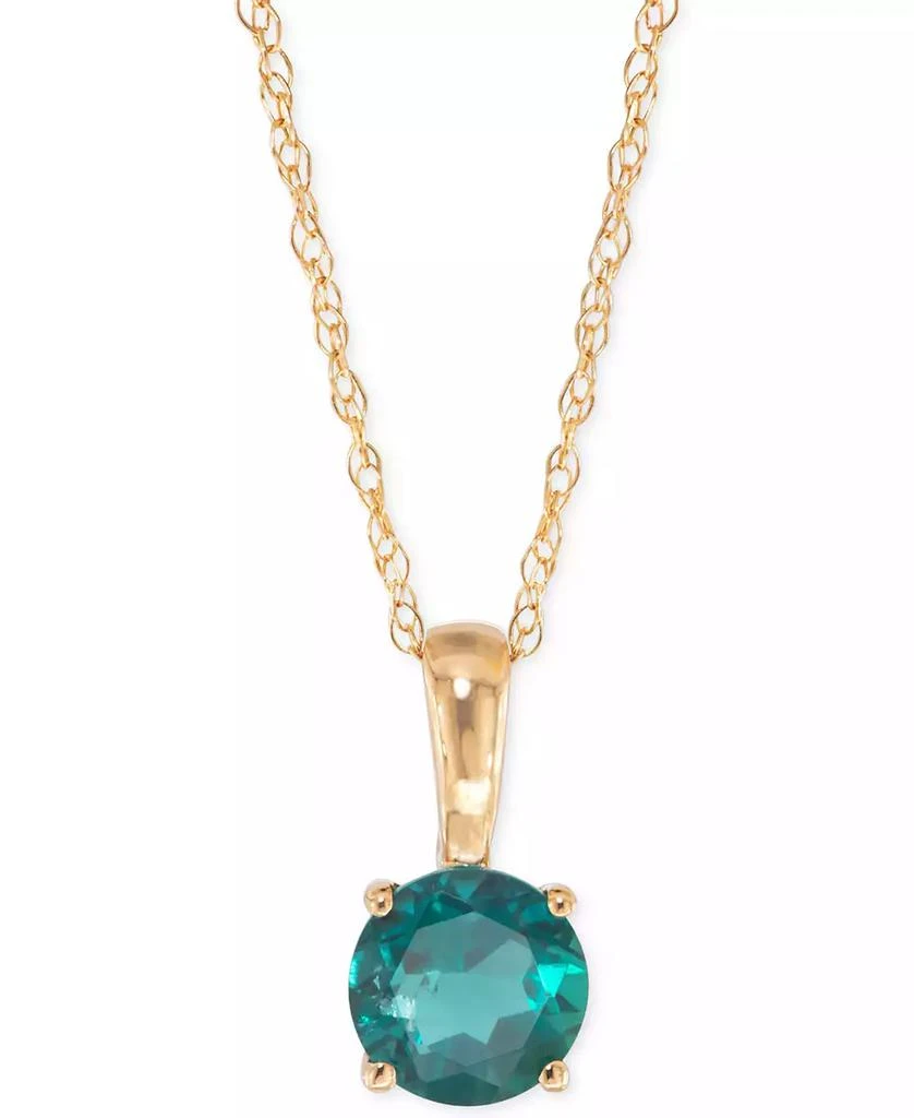 商品Macy's|Birthstone Pendant in 14k Gold or 14k White Gold,价格¥1350,第1张图片