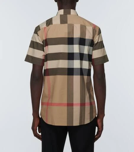 商品Burberry|Burberry Check棉质府绸衬衫,价格¥3019,第4张图片详细描述