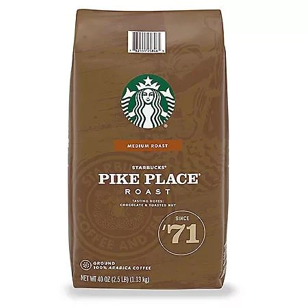 商品Starbucks|Pike Place 中度烘焙咖啡粉(40 oz.),价格¥162,第1张图片