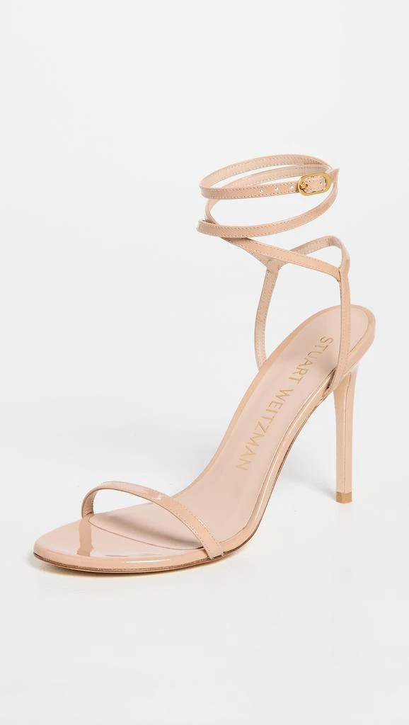 商品Stuart Weitzman|Stuart Weitzman Barelynude 100mm 环绕式凉鞋,价格¥991,第2张图片详细描述