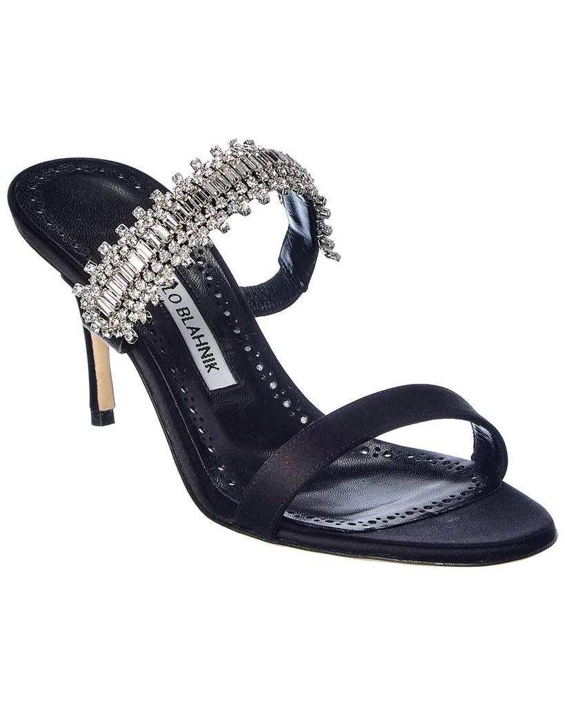 商品Manolo Blahnik|Manolo Blahnik Sako 70 Satin Sandal,价格¥5206,第1张图片
