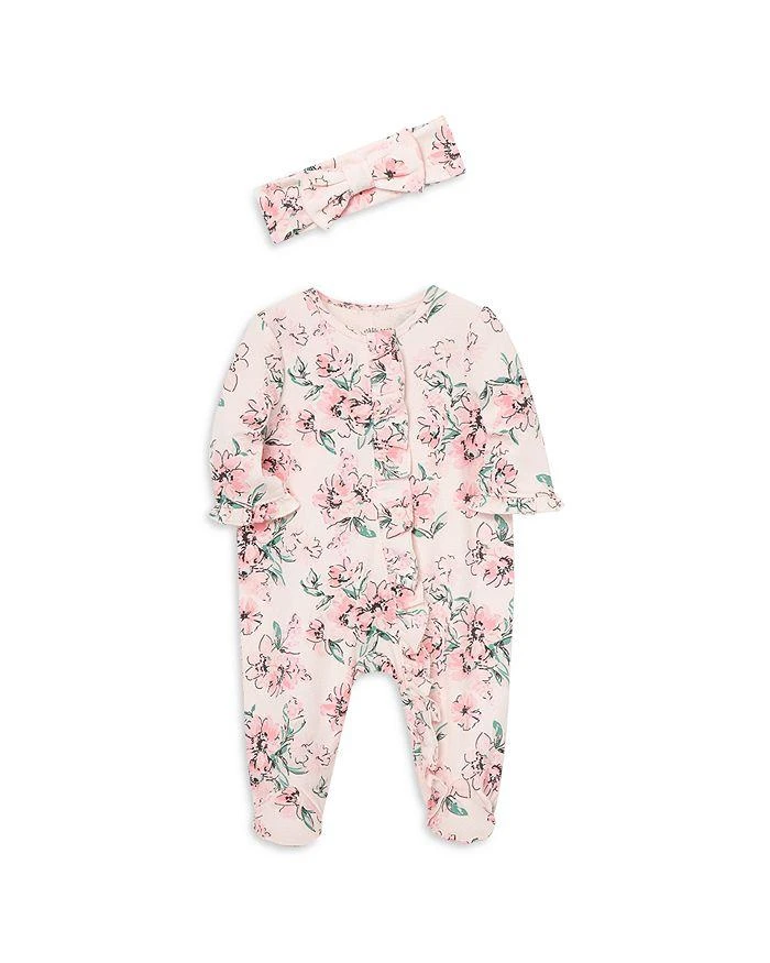 商品Little Me|Girls' Dream Floral Footie & Headband - Baby,价格¥112,第3张图片详细描述