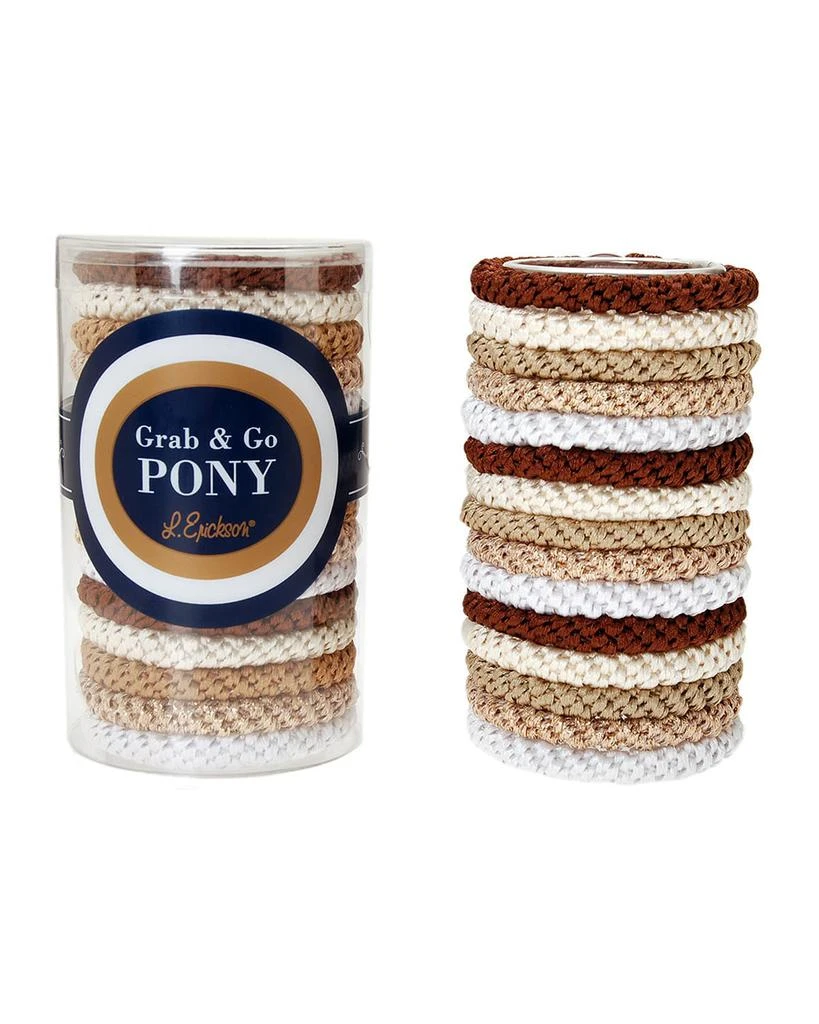 商品L. Erickson|Grab & Go Pony Elastics Tube, Set of 15,价格¥135,第1张图片