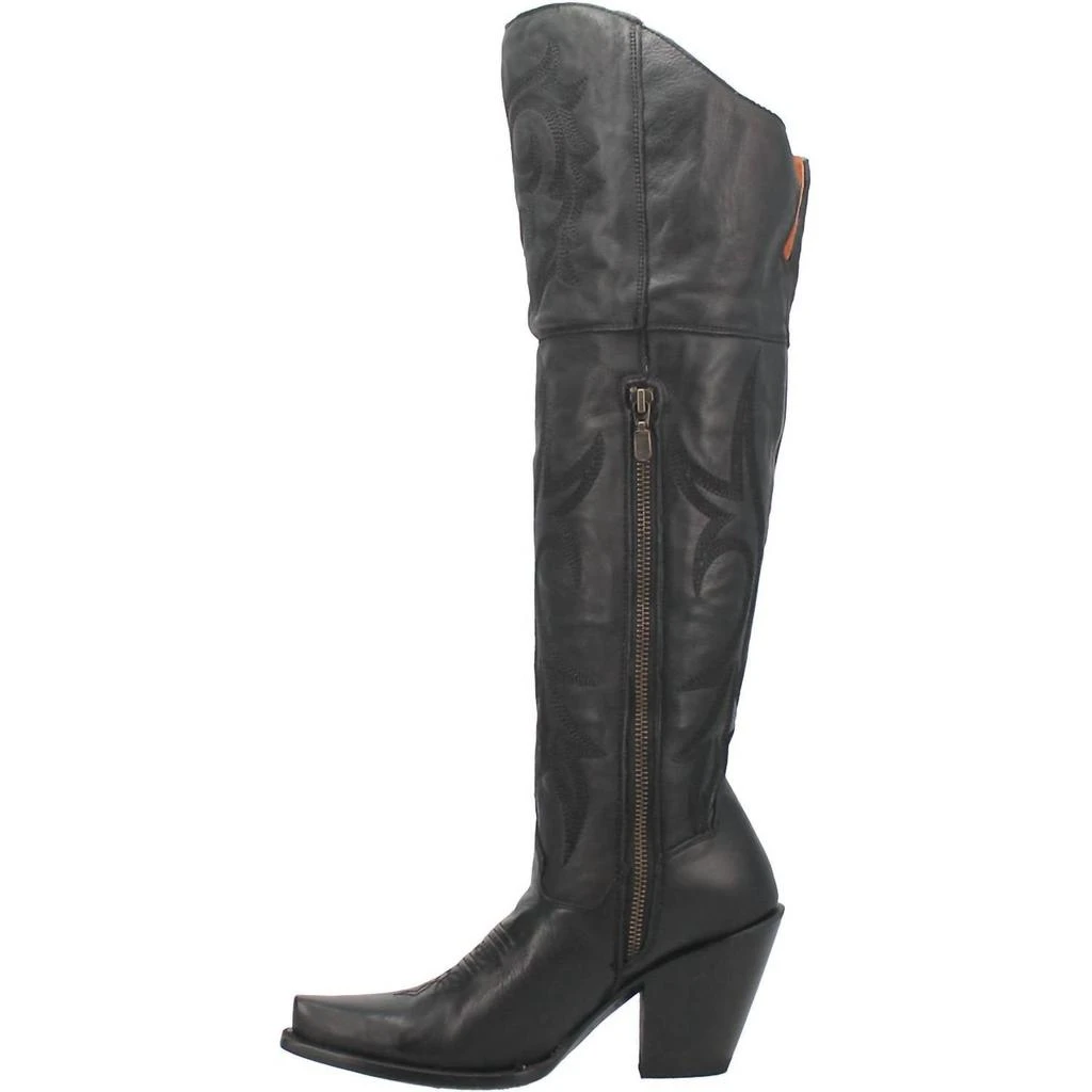 商品Dan Post|Jilted Knee High Leather Boots In Black,价格¥1626,第5张图片详细描述