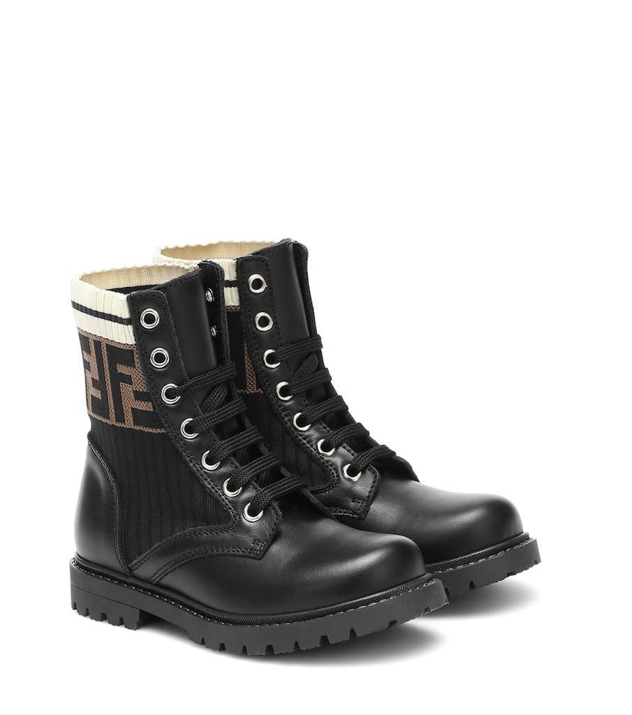 商品Fendi|Leather ankle boots,价格¥3421-¥3772,第1张图片