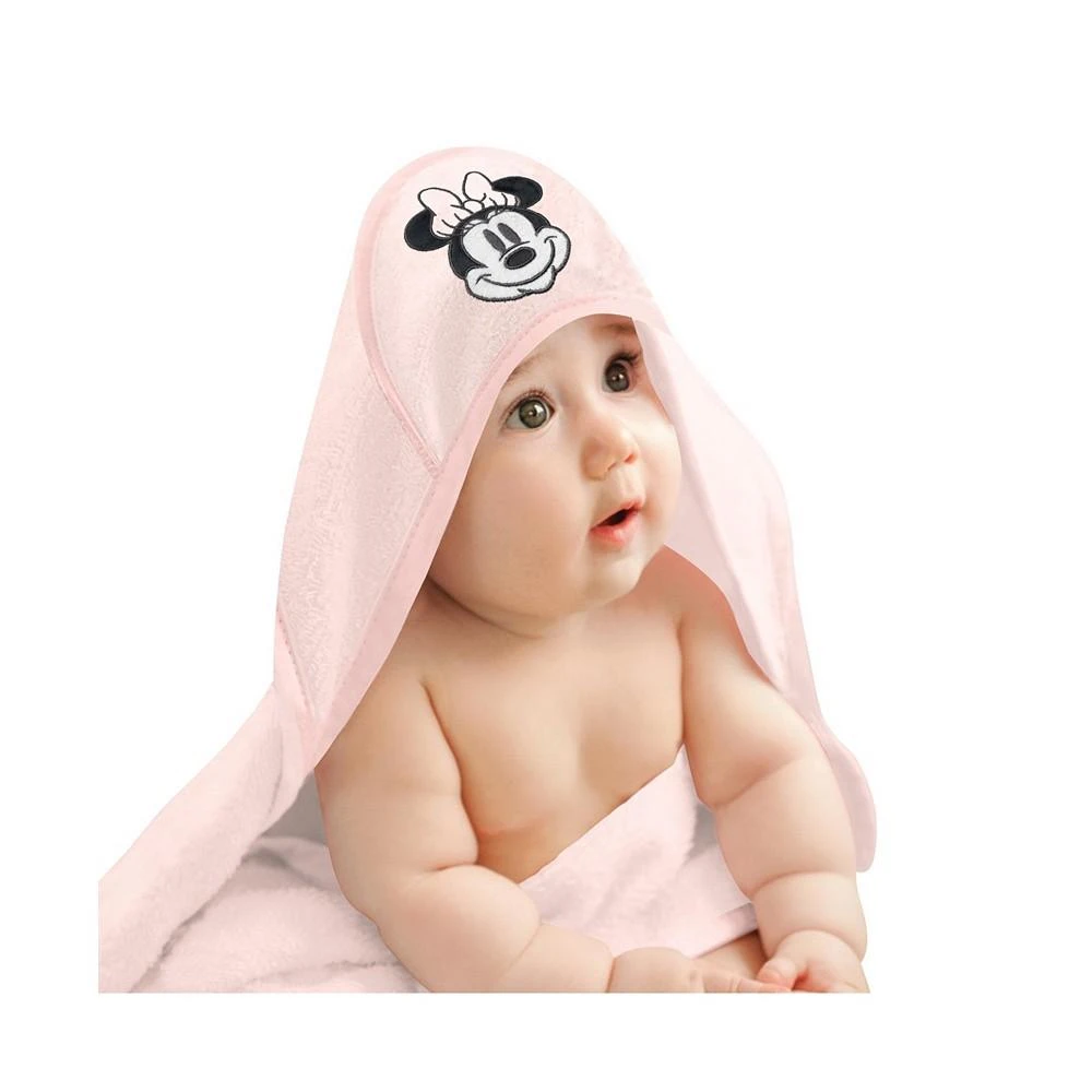 商品Lambs & Ivy|Disney Baby Sweetheart Minnie Mouse Pink Hooded Baby Bath Towel,价格¥149,第1张图片