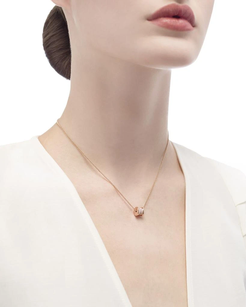 商品BVLGARI|B.Zero1 18k Rose Gold Diamond Charm Necklace,价格¥35526,第5张图片详细描述