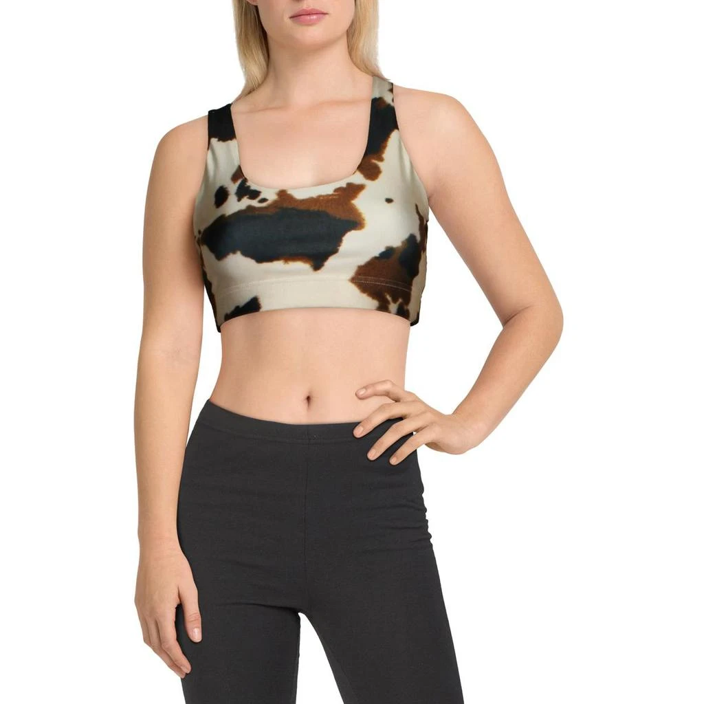 商品Terez|Terez Women's Printed Reversible Scoopneck Racerback Activewear Sports Bra,价格¥54,第4张图片详细描述