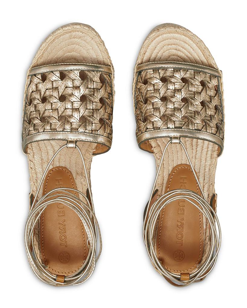 Women's Basketweave Platform Espadrille Sandals商品第3张图片规格展示