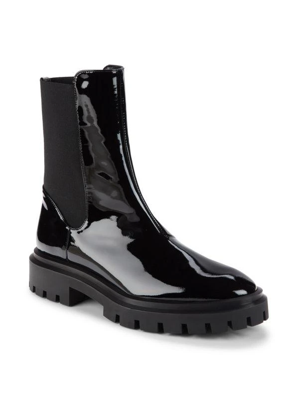 商品Stuart Weitzman|Coated Leather Trim Chelsea Boots,价格¥1162,第2张图片详细描述