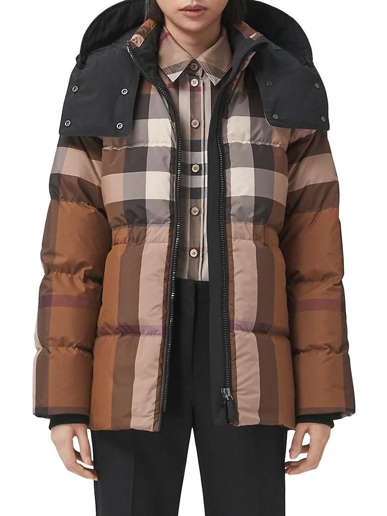 商品Burberry|Quilted Check Logo Puffer Jacket,价格¥14167,第2张图片详细描述