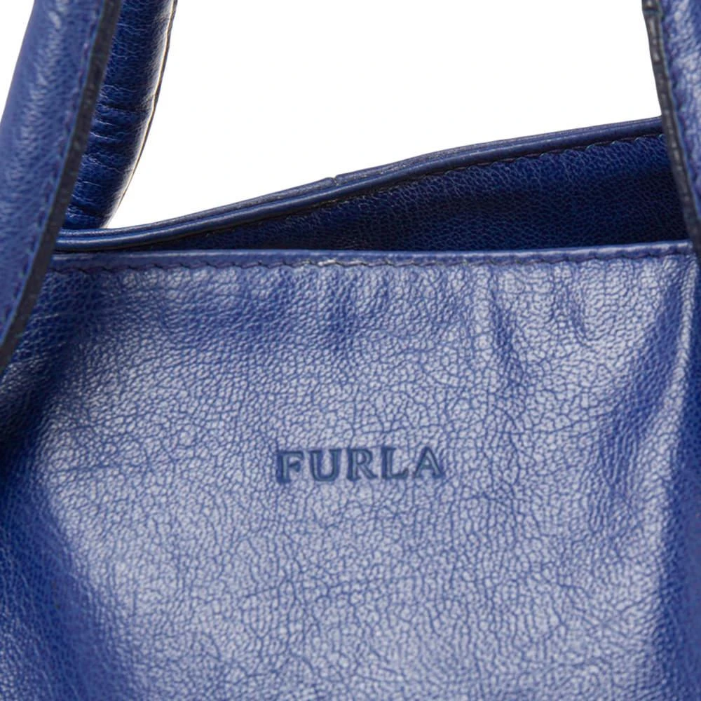 商品[二手商品] Furla|Furla Blue Leather Tote,价格¥822,第5张图片详细描述