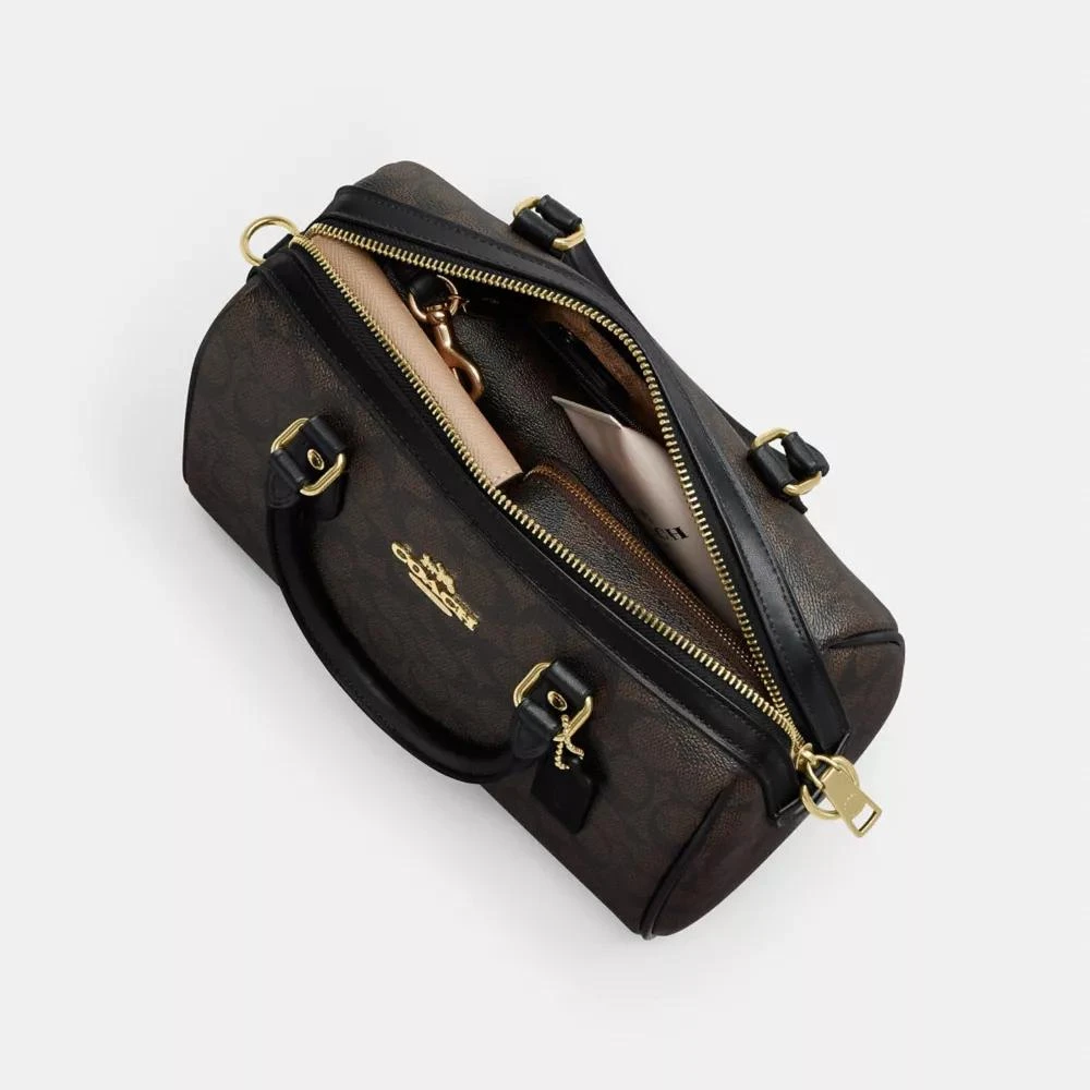 Rowan Satchel Bag In Blocked Signature Canvas 商品