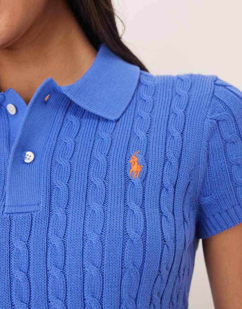Ralph Lauren Polo Ralph Lauren cropped short sleeve cable knit