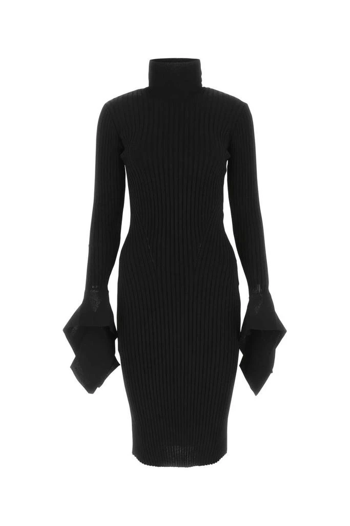 商品AMI|AMI Turtleneck Ribbed Knitted Dress,价格¥2747,第1张图片