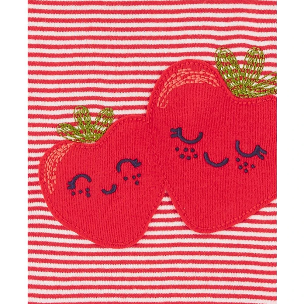 商品Carter's|Baby Girls 4-Pc. Strawberry Snug-Fit Cotton Pajamas Set,价格¥85,第3张图片详细描述