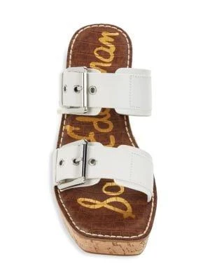 Anna Leather Wedge Sandals 商品