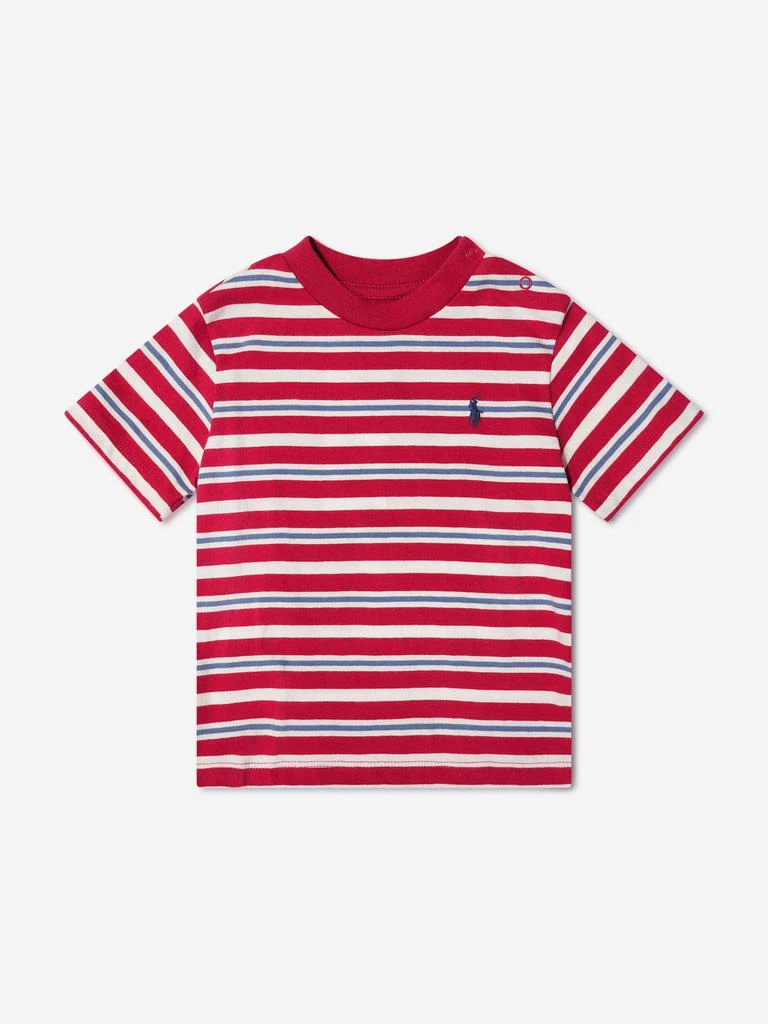 商品Ralph Lauren|Baby Boys T-Shirt And Pants Set in Red,价格¥481,第3张图片详细描述